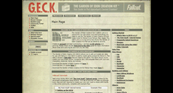 Desktop Screenshot of geck.bethsoft.com